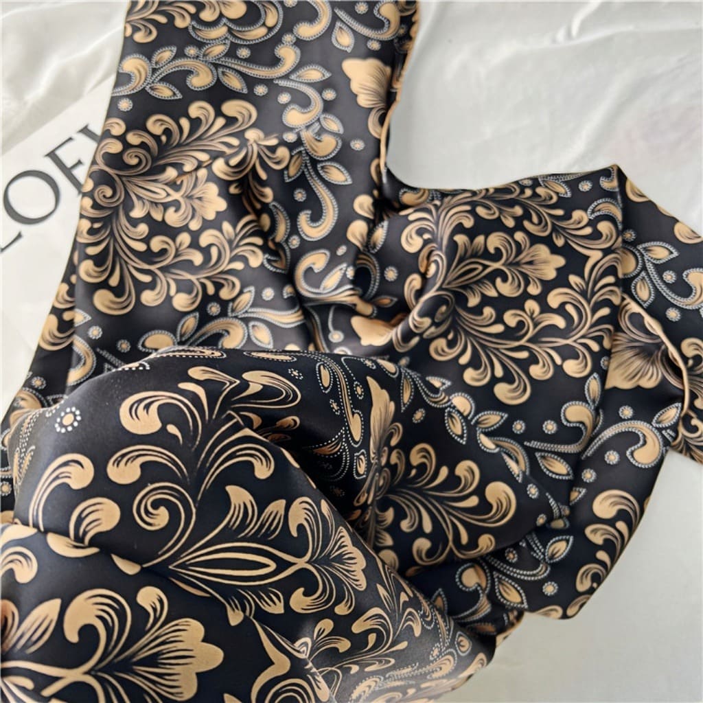 MaraSilk Pure Mulberry Silk Scarf - Square Crepe Satin MS457