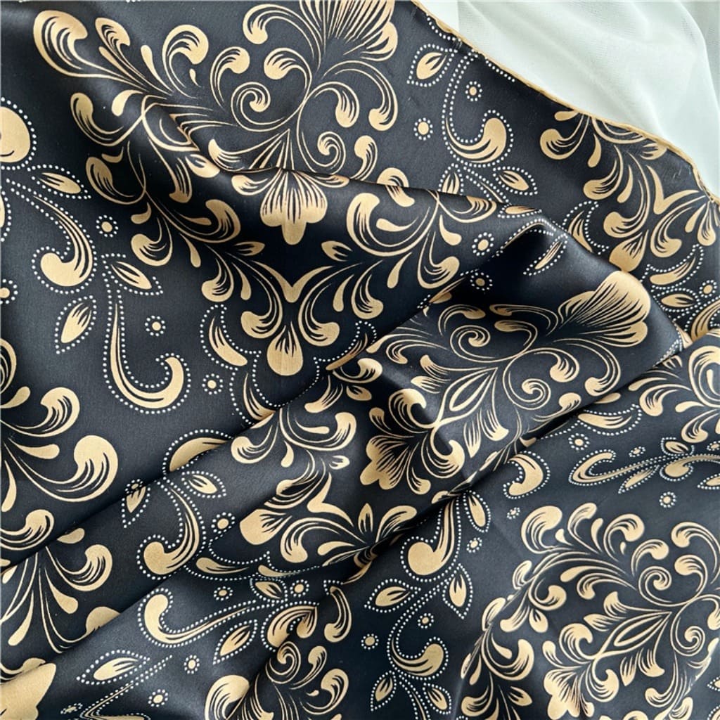 MaraSilk Pure Mulberry Silk Scarf - Square Crepe Satin MS457