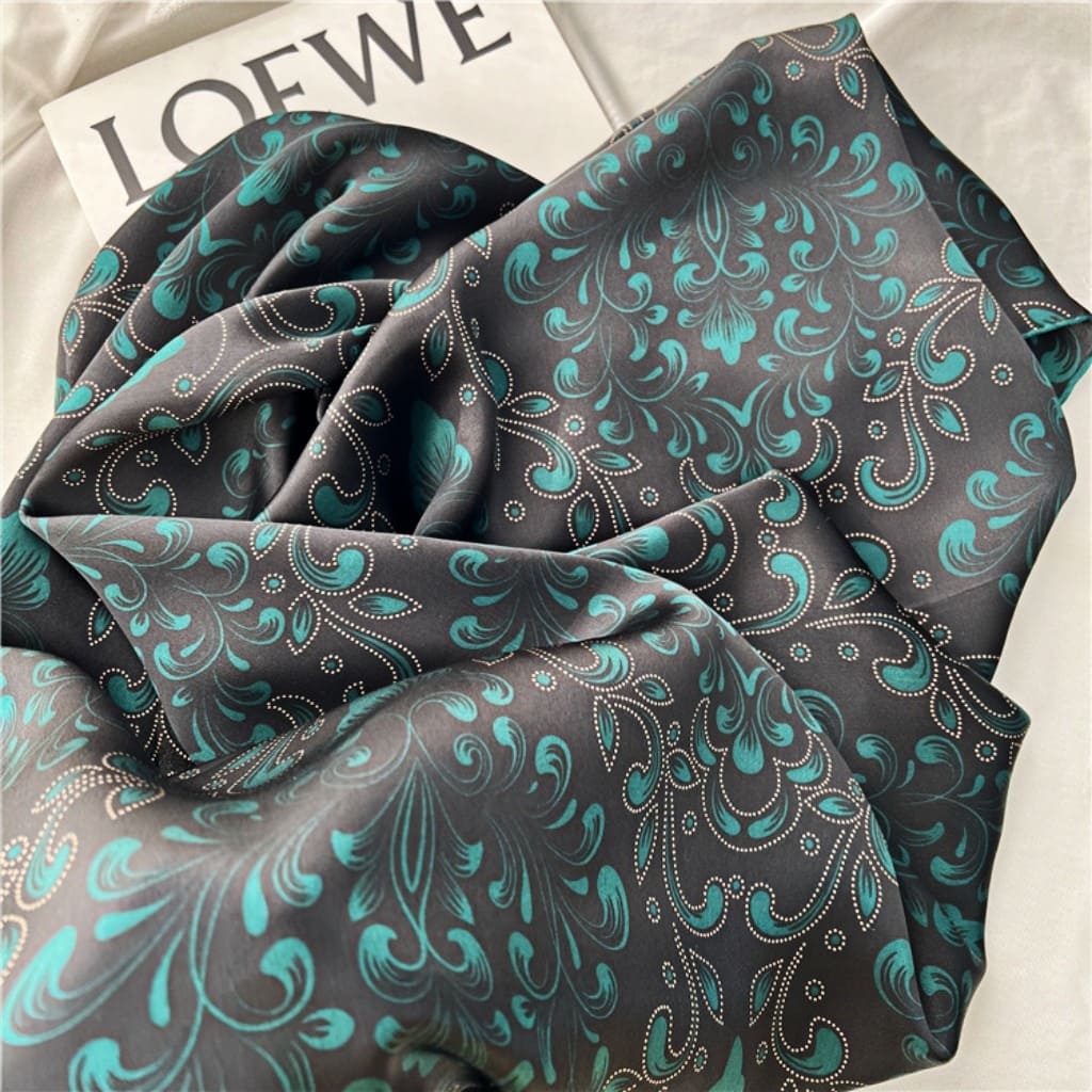 MaraSilk Pure Mulberry Silk Scarf - Square Crepe Satin MS457