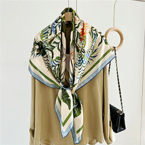 MaraSilk Pure Mulberry Silk Scarf - Square Crepe Satin MS458