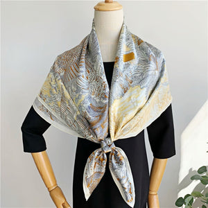 MaraSilk Pure Mulberry Silk Scarf - Square Crepe Satin MS458