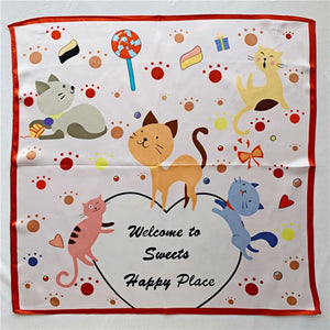 MaraSilk Pure Mulberry Silk Scarf Square Crepe Satin MS46-3