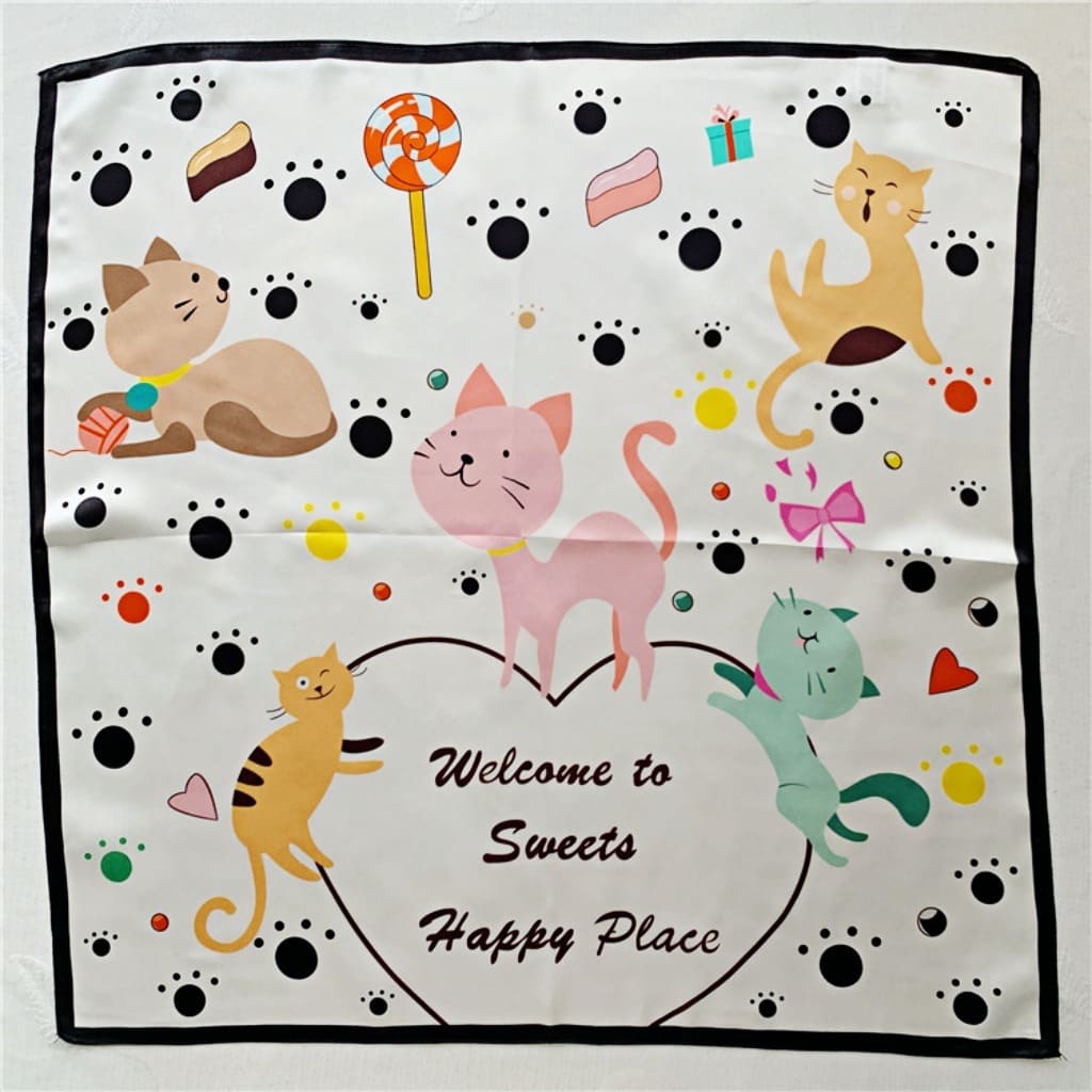 MaraSilk Pure Mulberry Silk Scarf Square Crepe Satin MS46-6