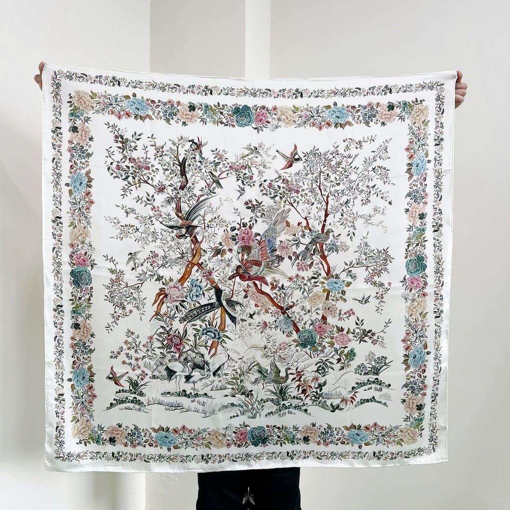 MaraSilk Pure Mulberry Silk Scarf - Square Crepe Satin MS460 41" x 41" MS46001