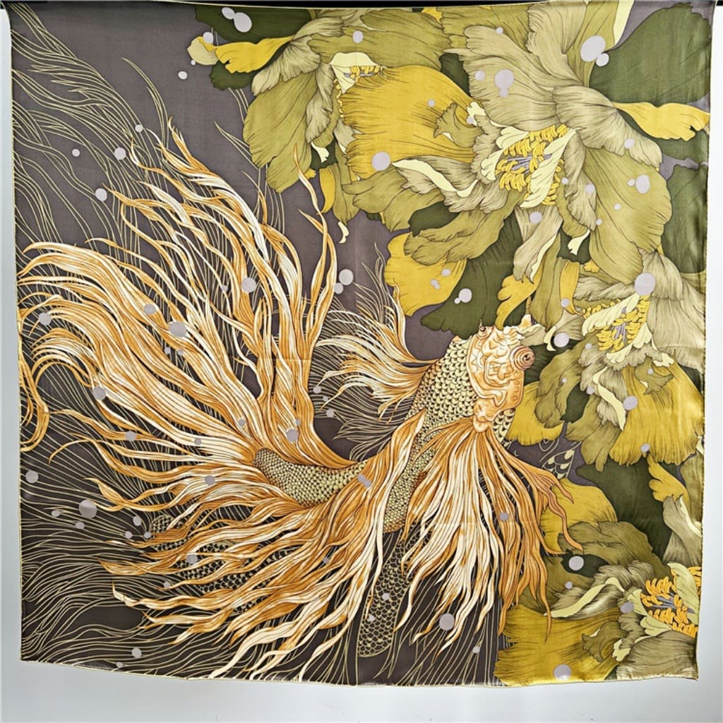 MaraSilk Pure Mulberry Silk Scarf - Square Crepe Satin MS461 41" x 41" MS46102