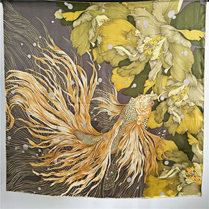 MaraSilk Pure Mulberry Silk Scarf - Square Crepe Satin MS461 41" x 41" MS46102