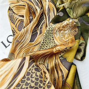 MaraSilk Pure Mulberry Silk Scarf - Square Crepe Satin MS461