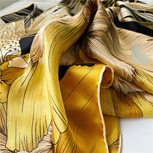 MaraSilk Pure Mulberry Silk Scarf - Square Crepe Satin MS461