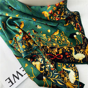 MaraSilk Pure Mulberry Silk Scarf - Square Crepe Satin MS462