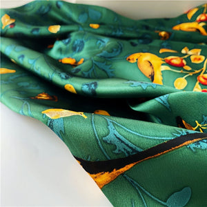 MaraSilk Pure Mulberry Silk Scarf - Square Crepe Satin MS462