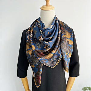 MaraSilk Pure Mulberry Silk Scarf - Square Crepe Satin MS463