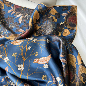 MaraSilk Pure Mulberry Silk Scarf - Square Crepe Satin MS463