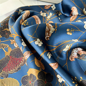 MaraSilk Pure Mulberry Silk Scarf - Square Crepe Satin MS463