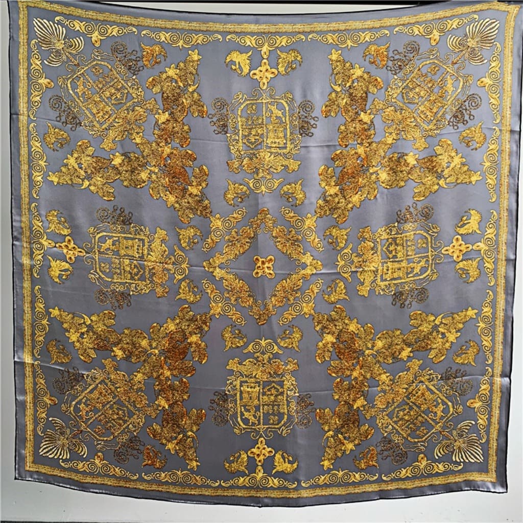 MaraSilk Pure Mulberry Silk Scarf - Square Crepe Satin MS464