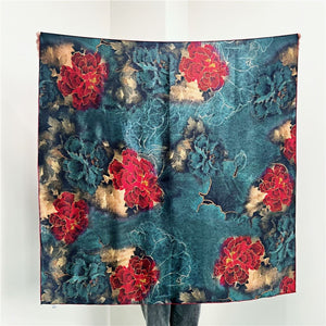 MaraSilk Pure Mulberry Silk Scarf - Square Crepe Satin MS465