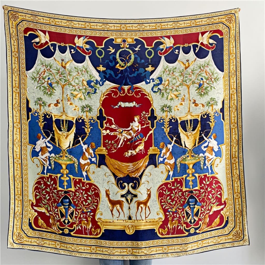 MaraSilk Pure Mulberry Silk Scarf - Square Crepe Satin MS467 41" x 41" MS46701