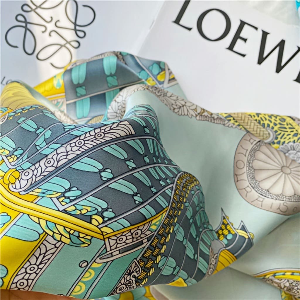 MaraSilk Pure Mulberry Silk Scarf - Square Crepe Satin MS469