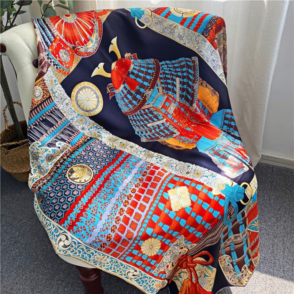 MaraSilk Pure Mulberry Silk Scarf - Square Crepe Satin MS469