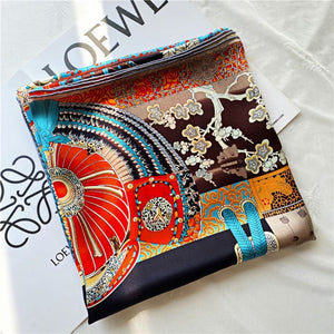 MaraSilk Pure Mulberry Silk Scarf - Square Crepe Satin MS469