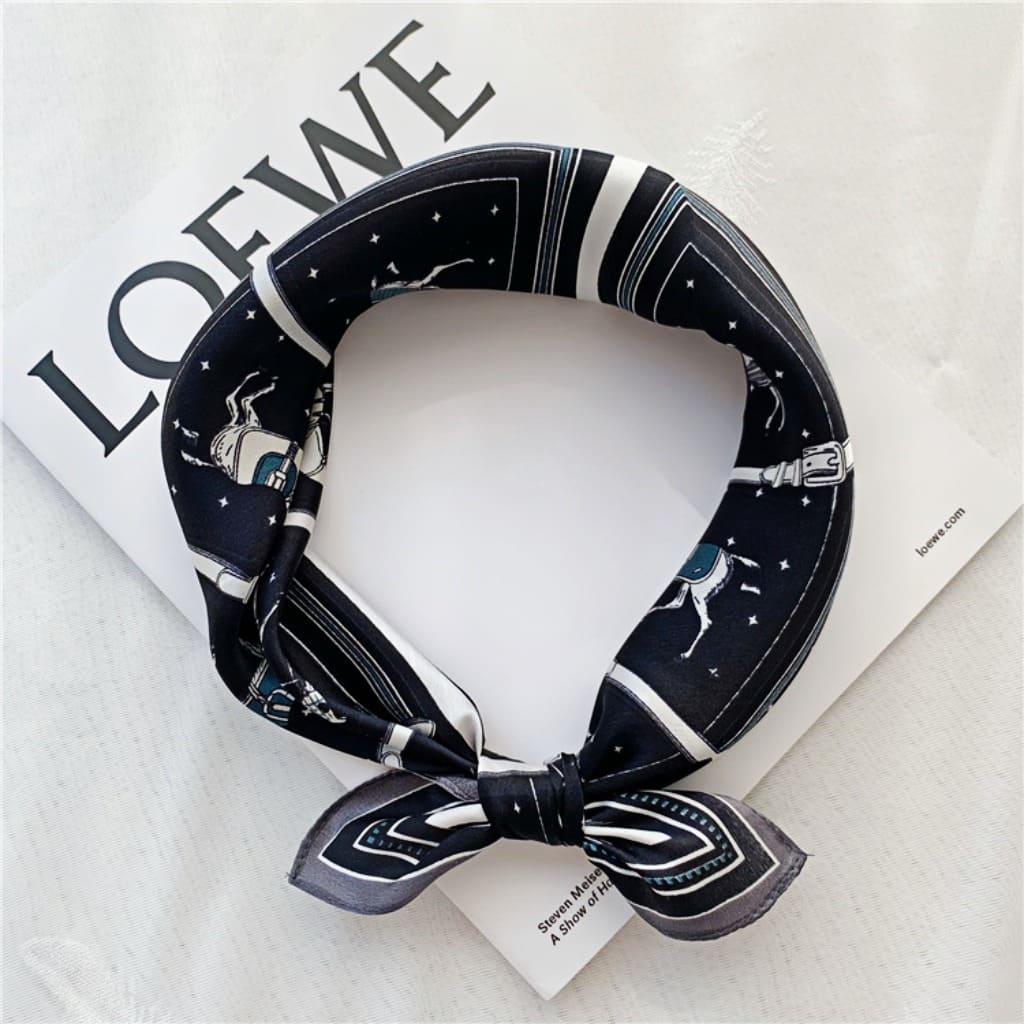 MaraSilk Pure Mulberry Silk Scarf Square Crepe Satin MS47-4