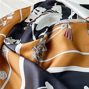 MaraSilk Pure Mulberry Silk Scarf - Square Crepe Satin MS470
