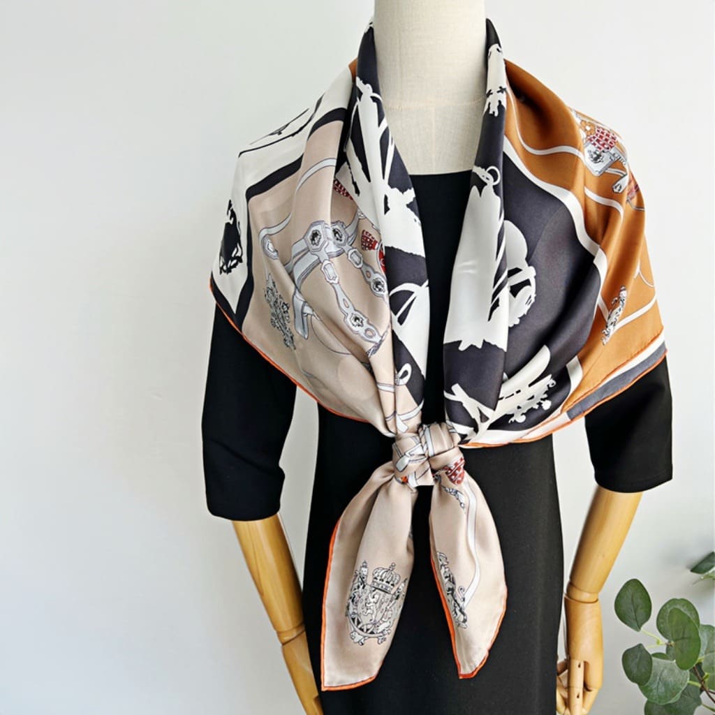 MaraSilk Pure Mulberry Silk Scarf - Square Crepe Satin MS470 41" x 41" MS47001