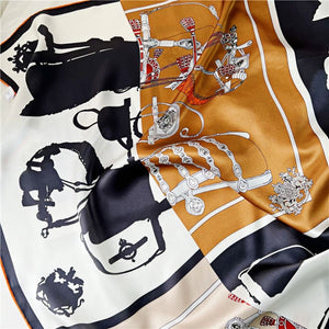 MaraSilk Pure Mulberry Silk Scarf - Square Crepe Satin MS470