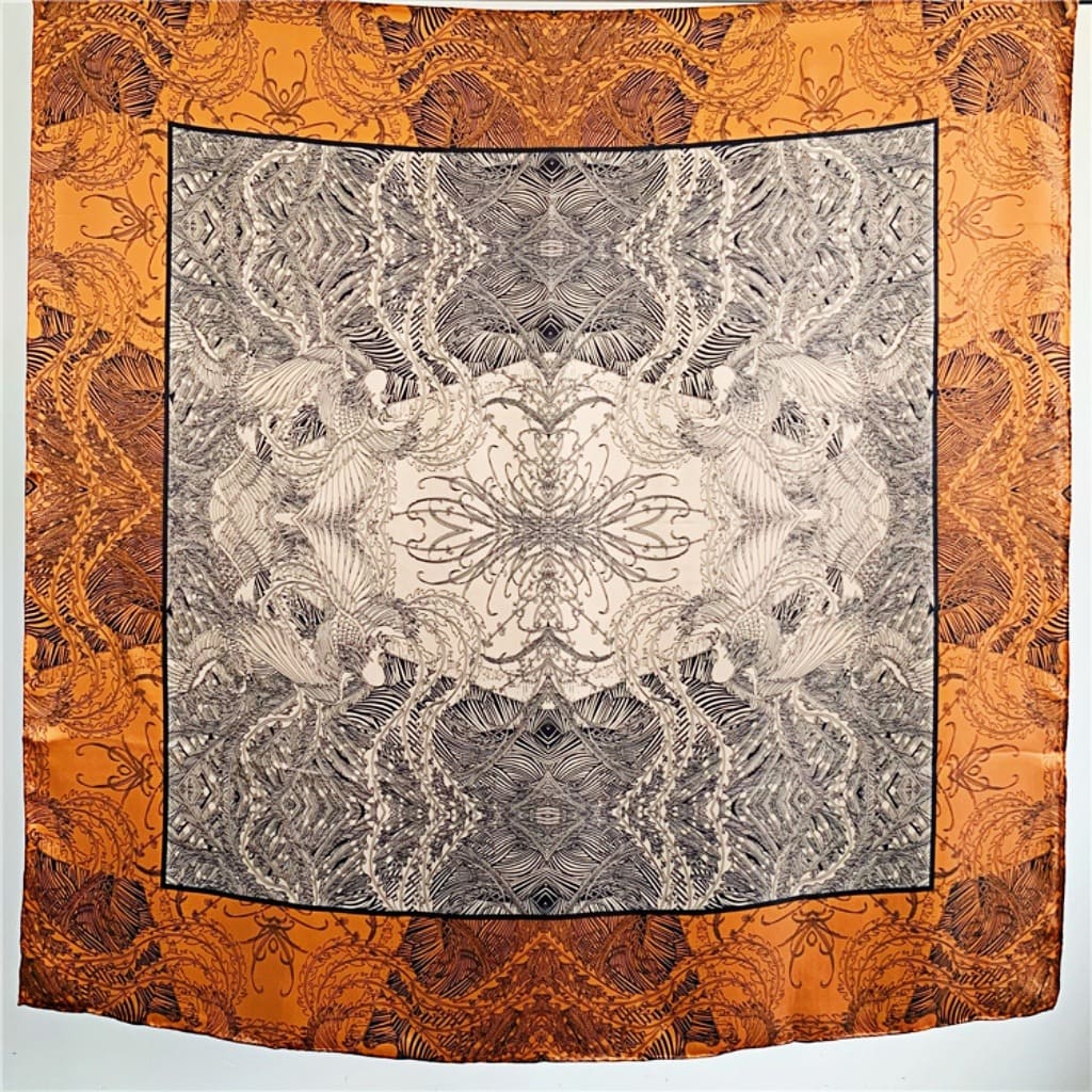 MaraSilk Pure Mulberry Silk Scarf - Square Crepe Satin MS471 41" x 41" MS47101