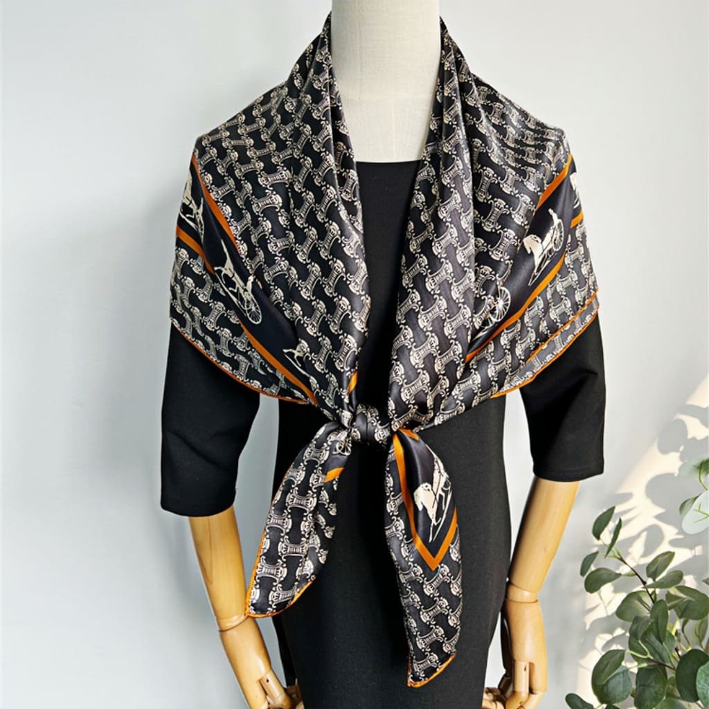 MaraSilk Pure Mulberry Silk Scarf - Square Crepe Satin MS473 41" x 41" MS47301