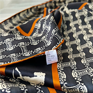 MaraSilk Pure Mulberry Silk Scarf - Square Crepe Satin MS473