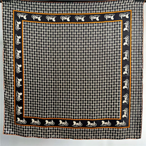 MaraSilk Pure Mulberry Silk Scarf - Square Crepe Satin MS473