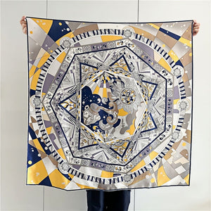 MaraSilk Pure Mulberry Silk Scarf - Square Crepe Satin MS474