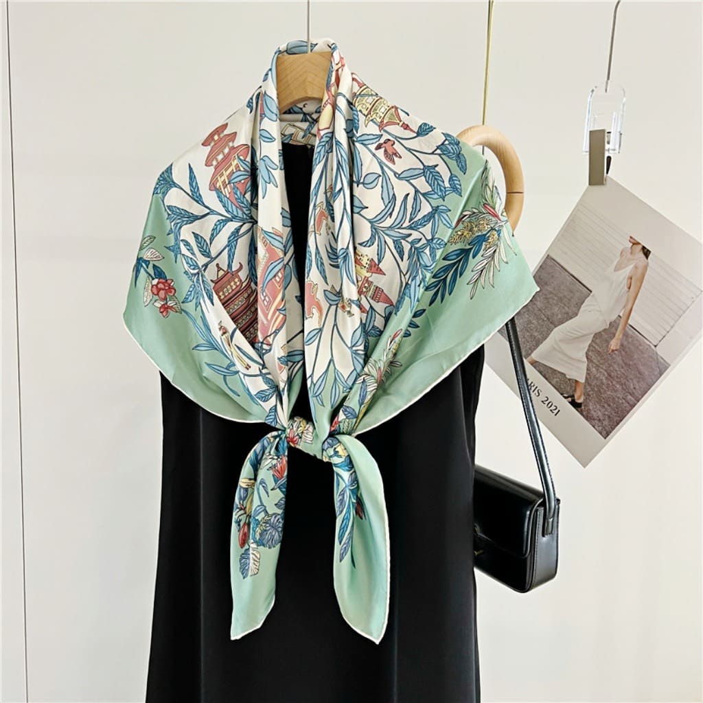 MaraSilk Pure Mulberry Silk Scarf - Square Crepe Satin MS475 41" x 41" MS47501