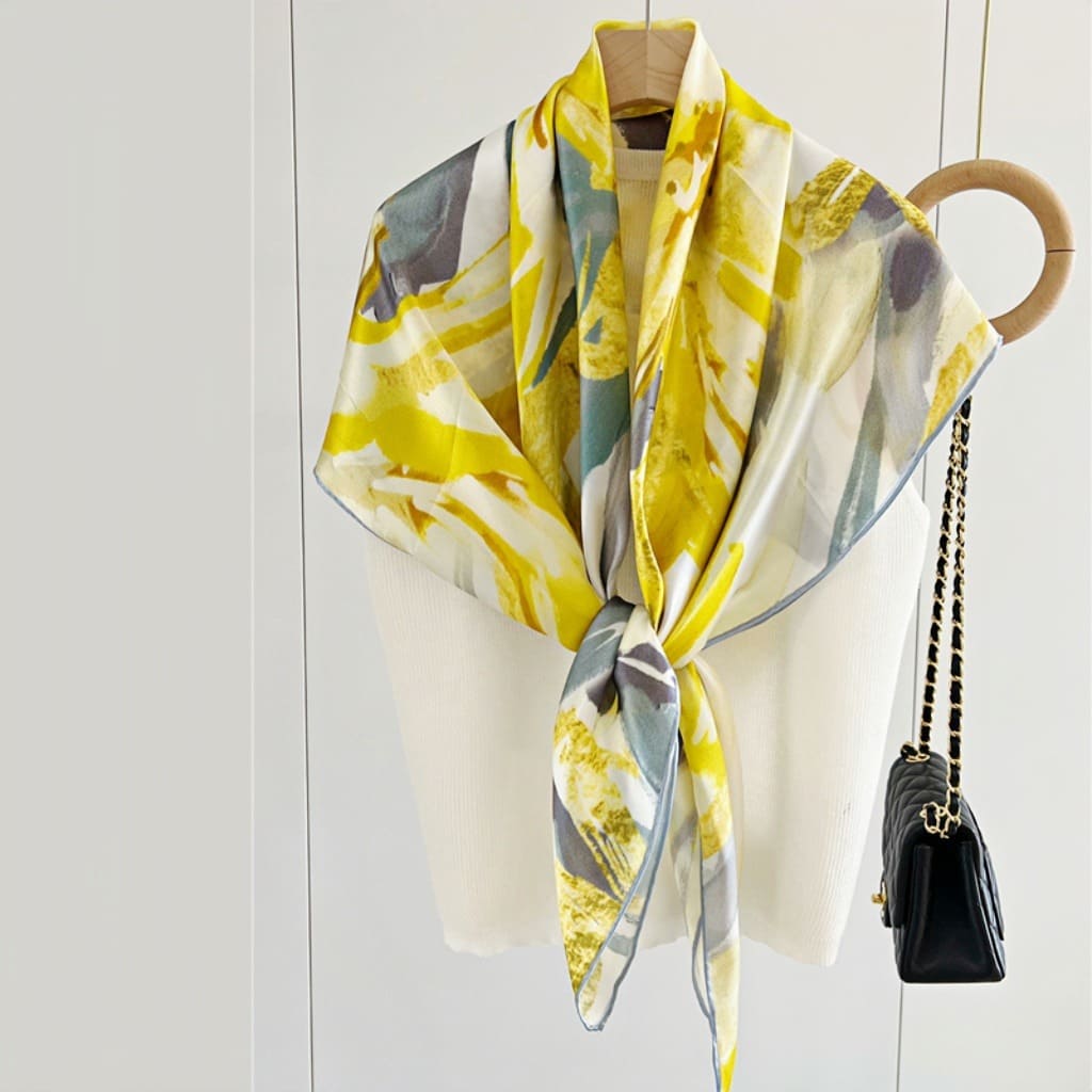 MaraSilk Pure Mulberry Silk Scarf - Square Crepe Satin MS476 41" x 41" MS47601