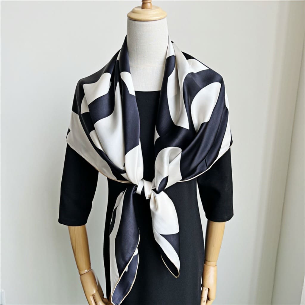 MaraSilk Pure Mulberry Silk Scarf - Square Crepe Satin MS477 41" x 41" MS47701