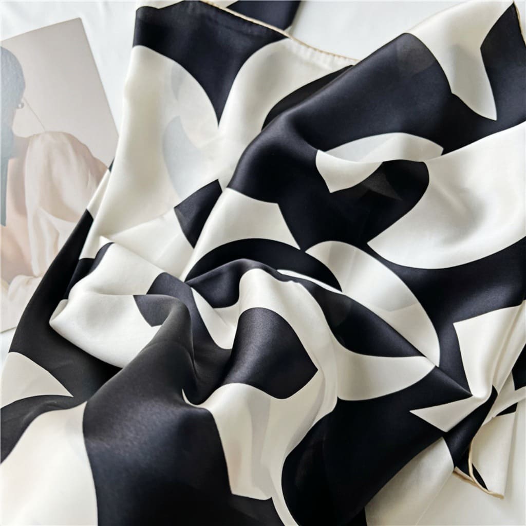 MaraSilk Pure Mulberry Silk Scarf - Square Crepe Satin MS477