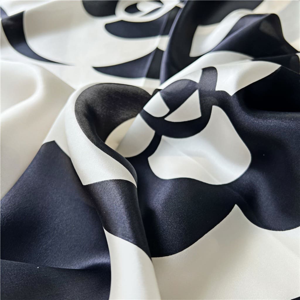 MaraSilk Pure Mulberry Silk Scarf - Square Crepe Satin MS477