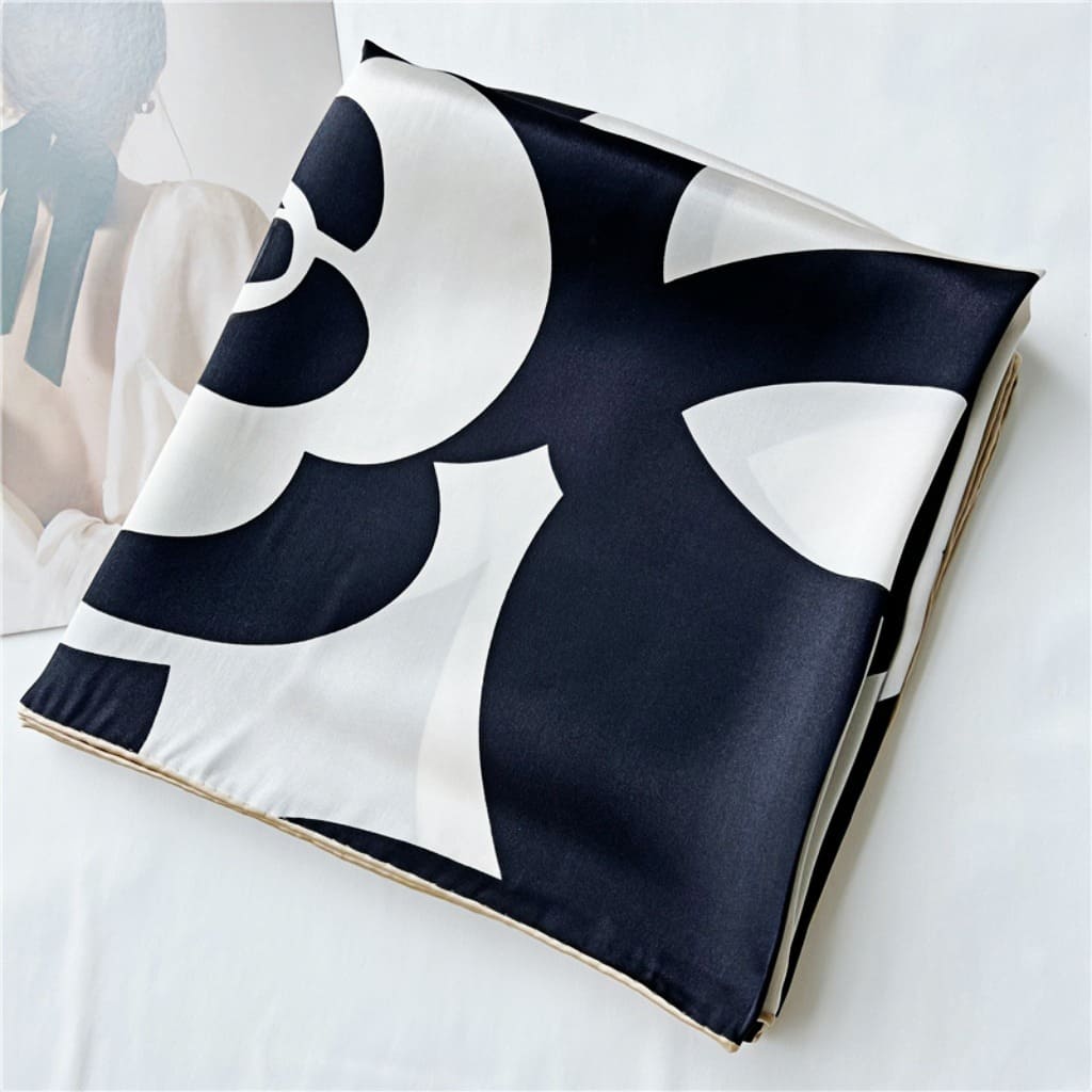 MaraSilk Pure Mulberry Silk Scarf - Square Crepe Satin MS477