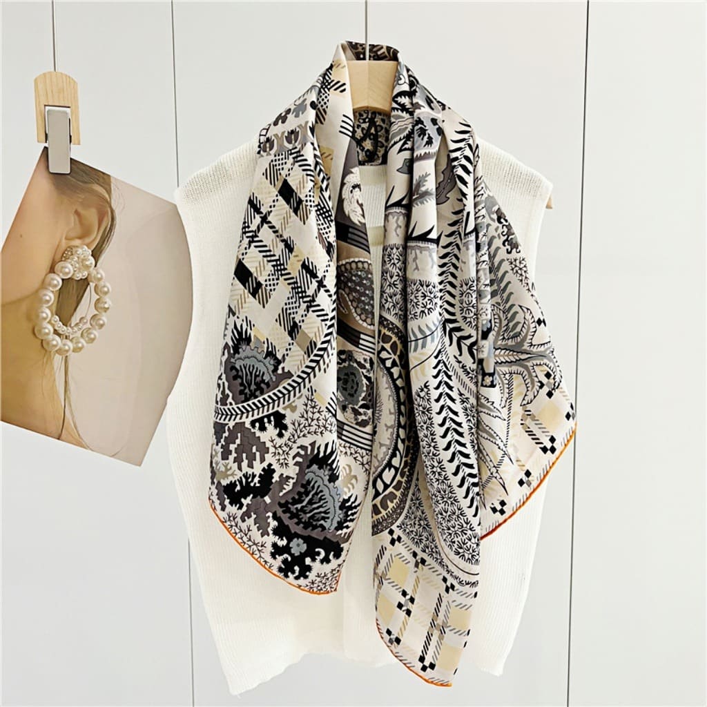 MaraSilk Pure Mulberry Silk Scarf - Square Crepe Satin MS480 41" x 41" MS48001