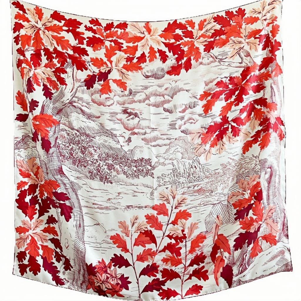 MaraSilk Pure Mulberry Silk Scarf - Square Crepe Satin MS482
