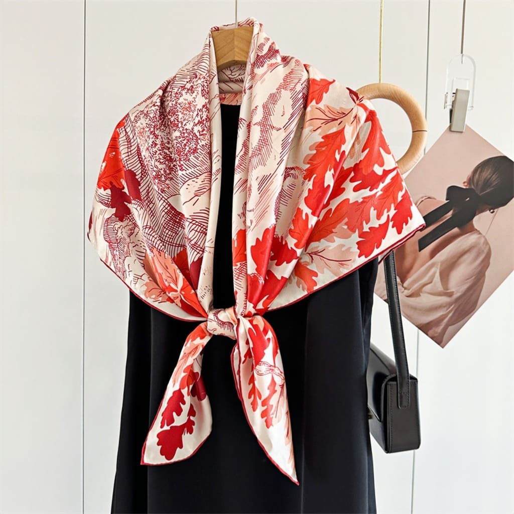 MaraSilk Pure Mulberry Silk Scarf - Square Crepe Satin MS482 41" x 41" MS48201