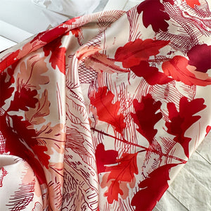 MaraSilk Pure Mulberry Silk Scarf - Square Crepe Satin MS482