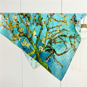 MaraSilk Pure Mulberry Silk Scarf - Square Crepe Satin MS483