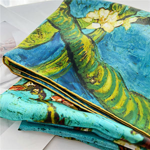 MaraSilk Pure Mulberry Silk Scarf - Square Crepe Satin MS483