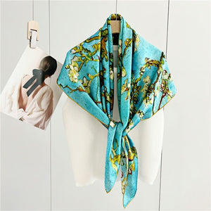 MaraSilk Pure Mulberry Silk Scarf - Square Crepe Satin MS483 41" x 41" MS48301