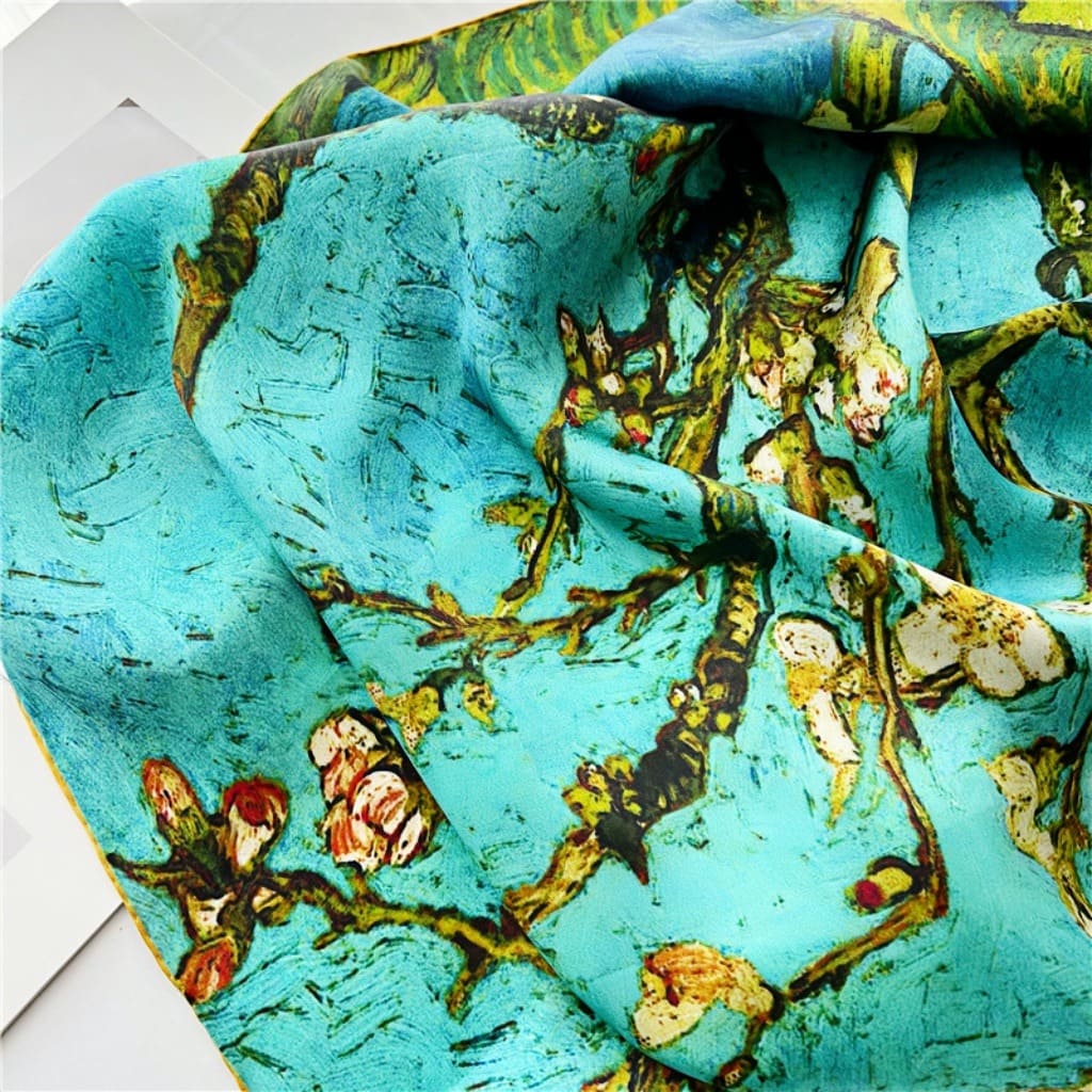 MaraSilk Pure Mulberry Silk Scarf - Square Crepe Satin MS483