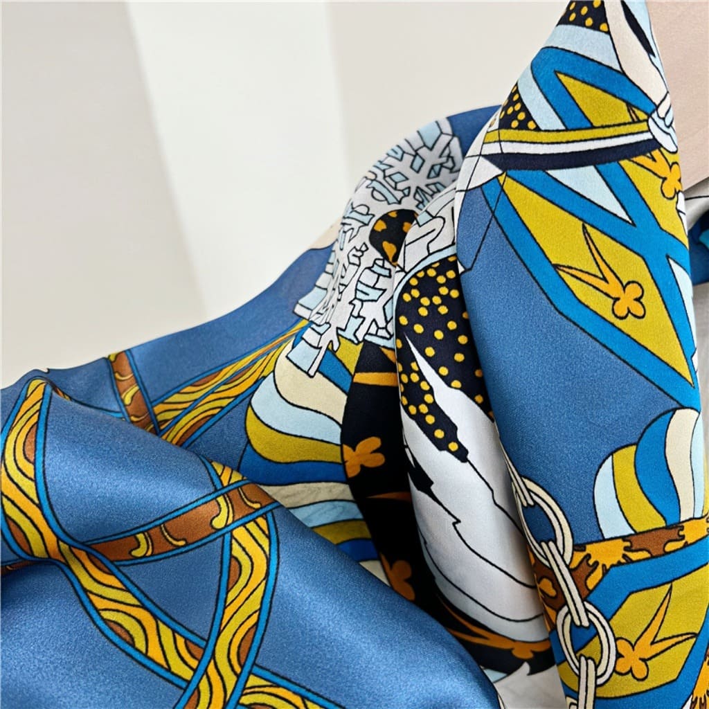 MaraSilk Pure Mulberry Silk Scarf - Square Crepe Satin MS486