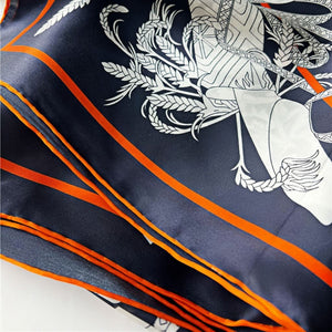 MaraSilk Pure Mulberry Silk Scarf - Square Crepe Satin MS486