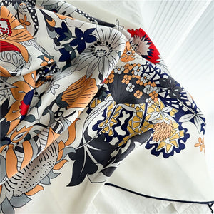 MaraSilk Pure Mulberry Silk Scarf - Square Crepe Satin MS488