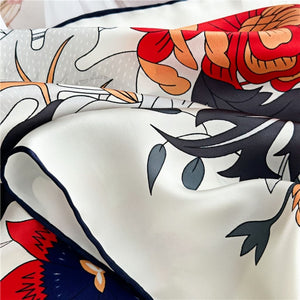 MaraSilk Pure Mulberry Silk Scarf - Square Crepe Satin MS488